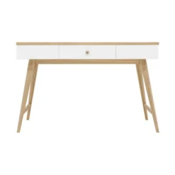 Bopita Paris Bureau Wit / Eiken