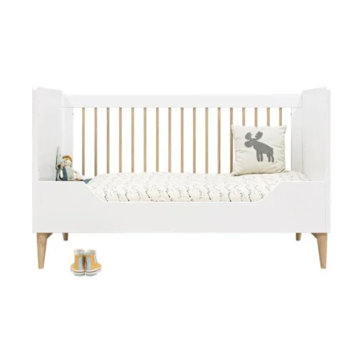 Bopita Paris Bedbank Wit / Eiken 70 X 140 Cm - Afbeelding 4