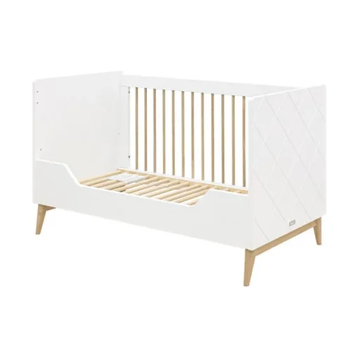 Bopita Paris Bedbank Wit / Eiken 70 X 140 Cm - Afbeelding 2