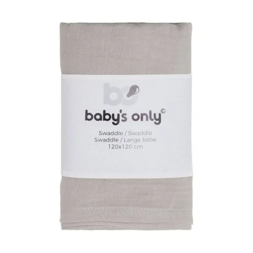 Baby's Only Swaddle 120 X 120 Cm Breeze Urban Taupe - Afbeelding 2