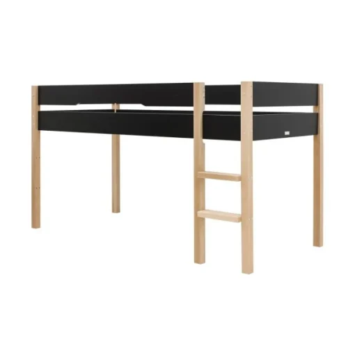 Bopita Lucas Halfhoogslaper - Mat Zwart / Naturel - 90 X 200 Cm - Afbeelding 2