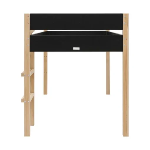 Bopita Lucas Halfhoogslaper - Mat Zwart / Naturel - 90 X 200 Cm - Afbeelding 3