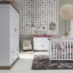 Kidsmill Savigno Babykamer Grijs | Bed 60 X 120 Cm + Commode