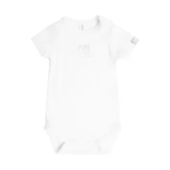 Bamboom Romper Korte Mouw Wit 18 Mnd