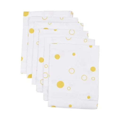 Basicline Bubble Hydrofiel Luiers Oker 6 Stuks - Afbeelding 2