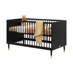 Bopita Cloë Bedbank Mat Zwart 70 X 140 Cm -Kindermeubelwinkel bedbank 70x140 clo mat zwart 1 c282