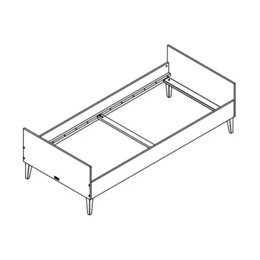 Bopita Indy Bed Wit / Naturel 90 X 200 Cm - Afbeelding 4