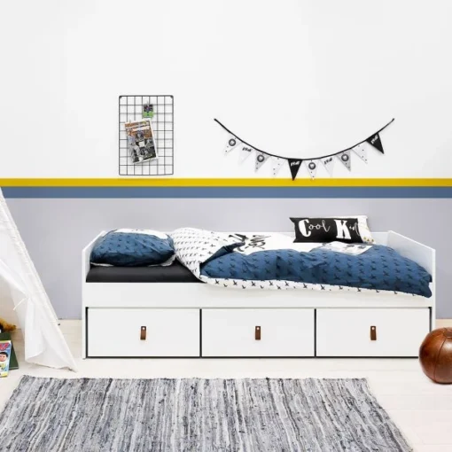 Bopita Indy Bedbank Wit / Naturel 90 X 200 Cm - Afbeelding 3