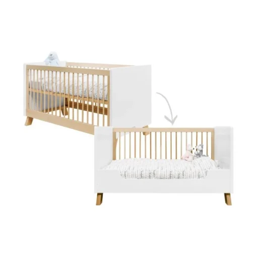 Bopita Lisa Babybed Wit / Naturel 70 X 140 Cm - Afbeelding 3