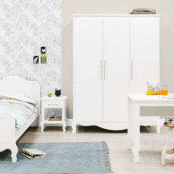 Bopita Elena Kinderkamer Wit | Bed 90 X 200 Cm + Kast 2-Deurs