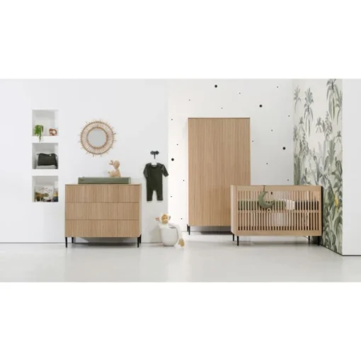 Kidsmill Levi Babykamer | Bed 60 X 120 Cm + Commode Naturel Eiken - Afbeelding 4