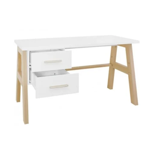 Bopita Lisa Bureau Wit / Naturel - Afbeelding 2