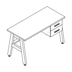 Bopita Lisa Bureau Wit / Naturel -Kindermeubelwinkel lisa bureau tekening 543a