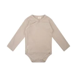 Little Indians Rib Romper Lange Mouw Silver 9-12 Mnd