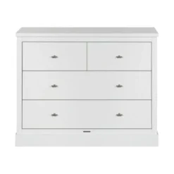 Kidsmill Newport Commode Wit -Kindermeubelwinkel newport commode wit zilver t knop 1 fc29