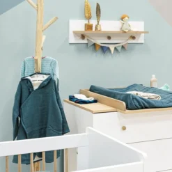 Bopita Paris Bladvergroter Wit / Eiken -Kindermeubelwinkel paris nursery 3 part detail 5 602c