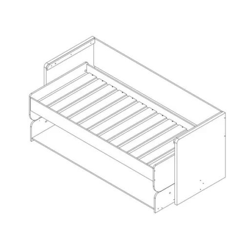 Vipack Denver Bureaubed Wit 90 X 200 Cm - Afbeelding 5